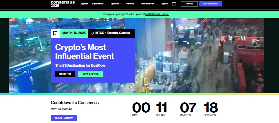 “加密界达沃斯”！Consensus 2025多伦多大会重磅来袭 有哪些看点？