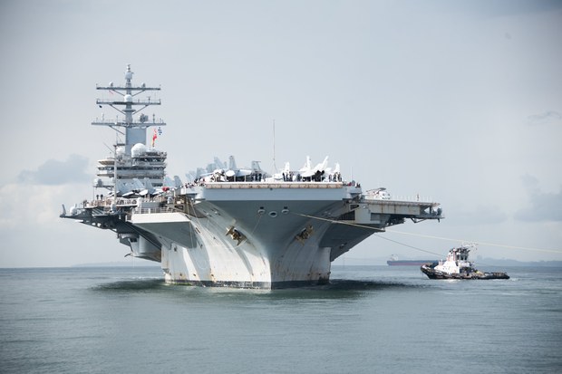 南海重磅！中国举行新一轮军事演习 美国“里根号”航母突停靠新加坡