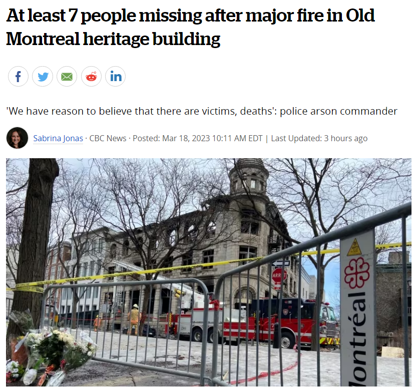 加拿大公寓火灾7人失踪9伤！中国女留学生失联！朋友家人急疯求寻人