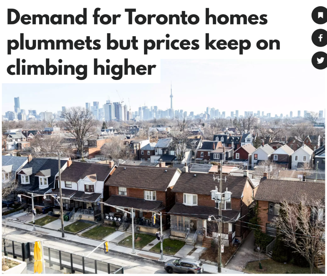 加拿大楼市要回春！多伦多2月房屋售价持续攀升！消费者对楼市充满信心