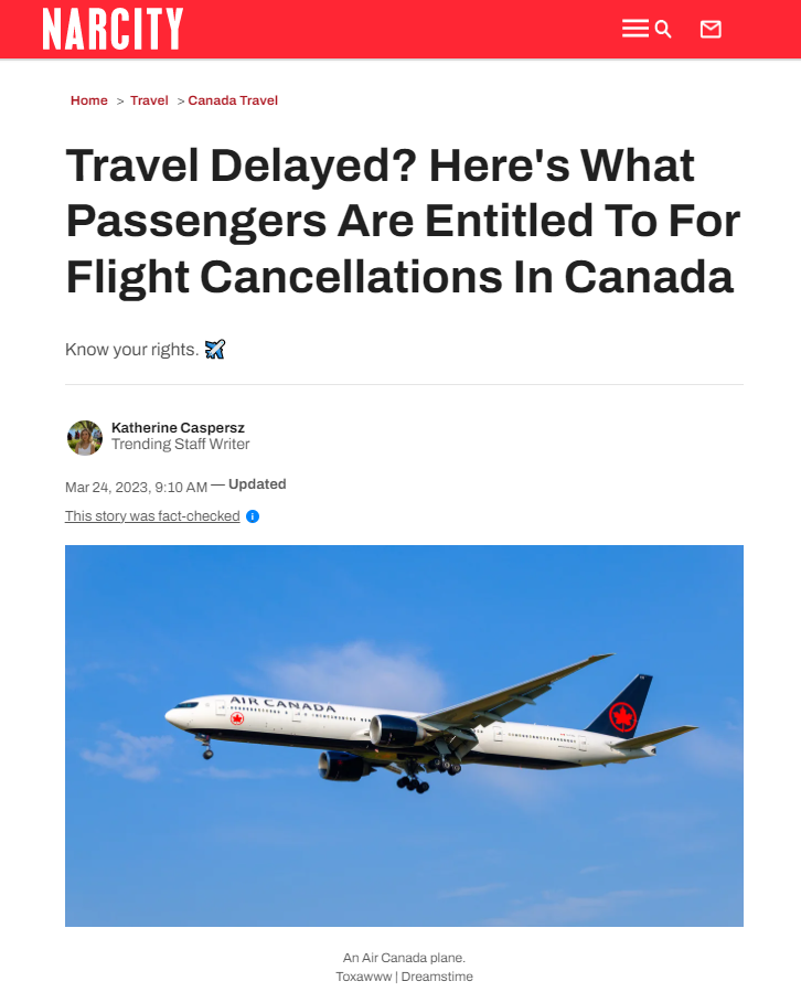 快收藏！在加拿大航班被取消或延误了这样做！乘客应享有这些权利及赔偿