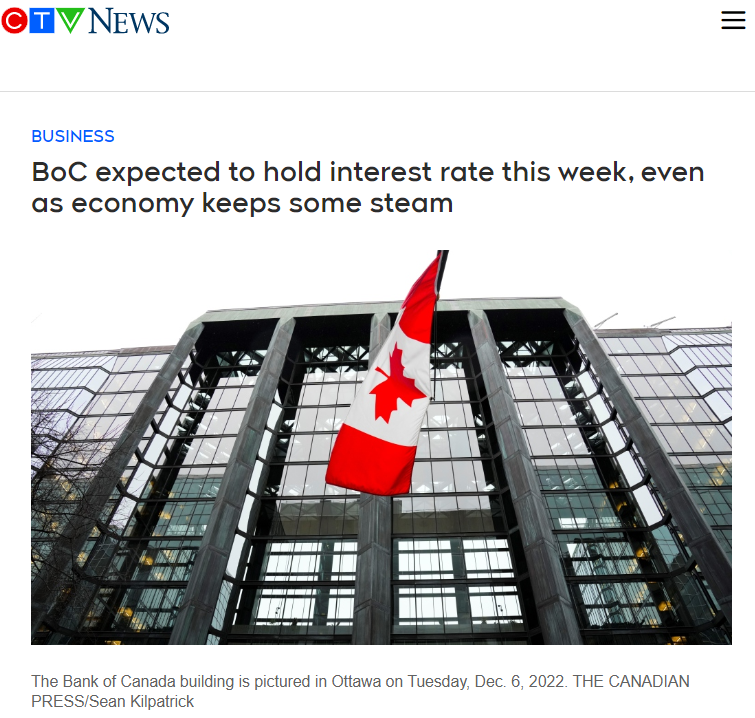好消息！加拿大央行周三预计将保持利率！专家：加息正发挥作用