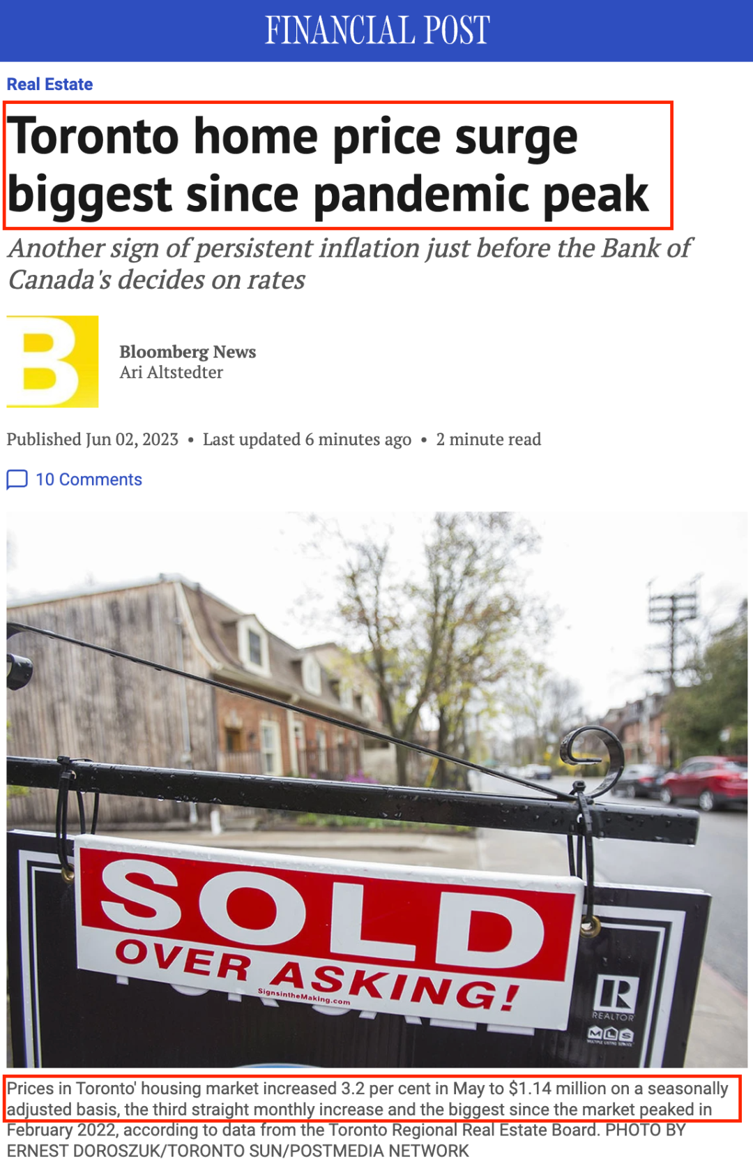 连涨3个月，大多伦多地区房价迎1年来最大涨幅！价格飙升引卖家回流，但是…