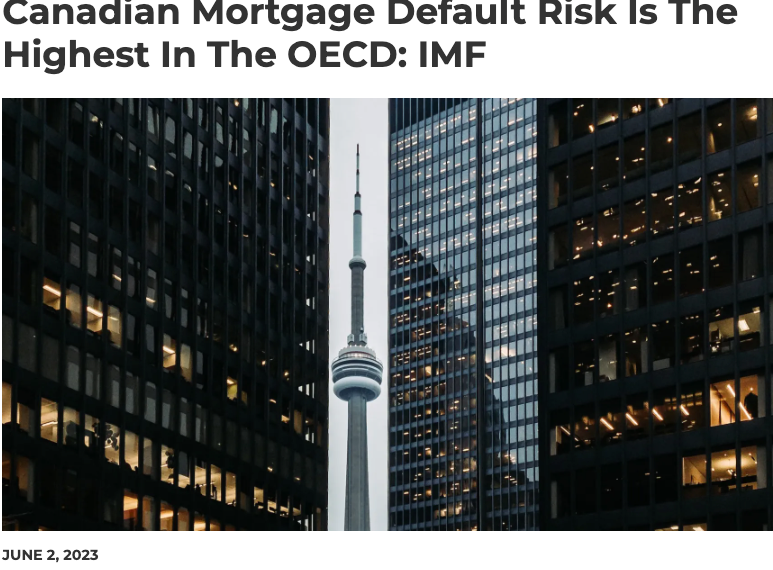 IMF警告：加拿大房贷违约风险全球最高！三大银行怕了，纷纷提供储备金