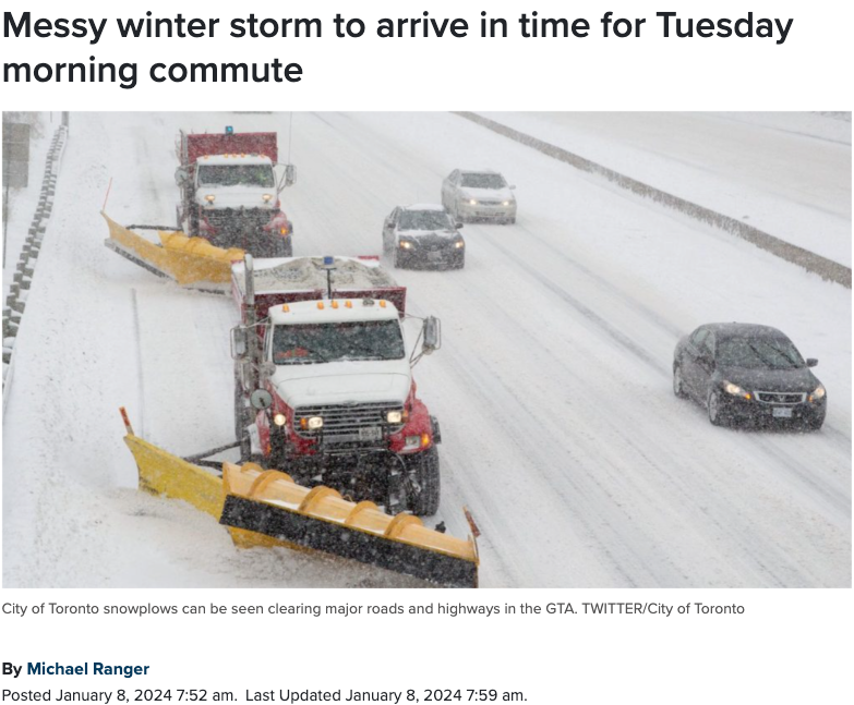 15cm大雪+冰雨明天袭击多伦多，5天2场大风暴！下班交通将一片混乱