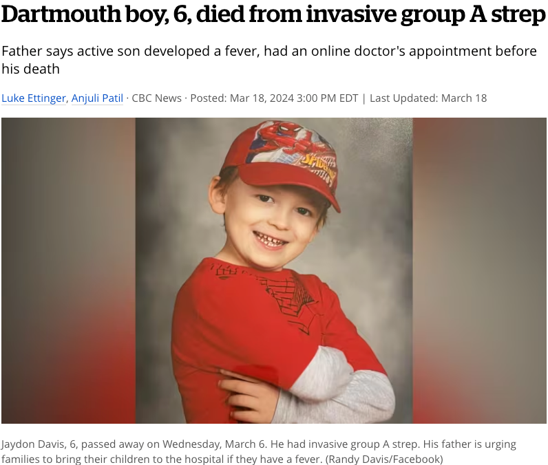 心碎！加拿大6岁小孩发烧3天去世，还没来得及去看急诊！父亲讲述经过