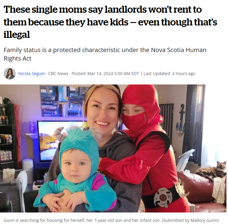 租房总是被拒！加拿大单身母亲发现原因后惊呆了：这是违法！
