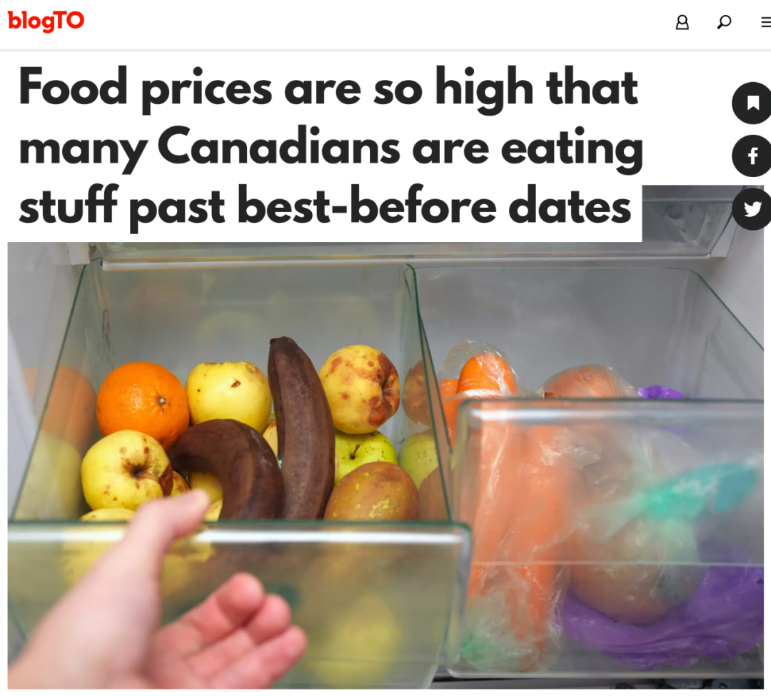 担忧！加拿大物价高不可攀，超多人开始食用过期食品