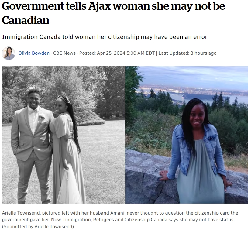 大多伦多32岁女子突然被移民局通知：“不是加拿大人”！恐成无国籍人