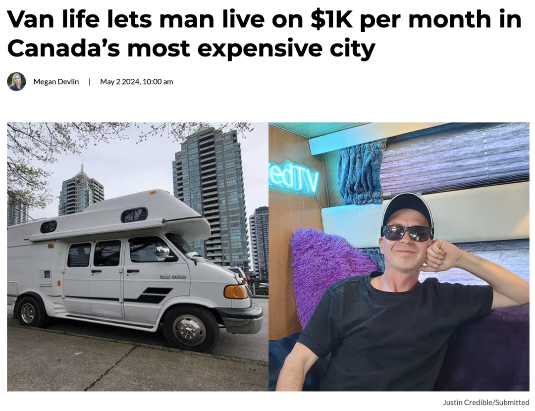 加拿大男子从15岁开始住车里，每月花费1000，终于攒够钱能买房！