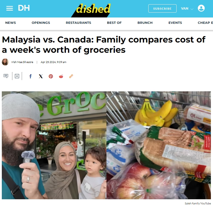 加拿大1家5口准备搬到亚洲永久居住！比价买菜+外出用餐