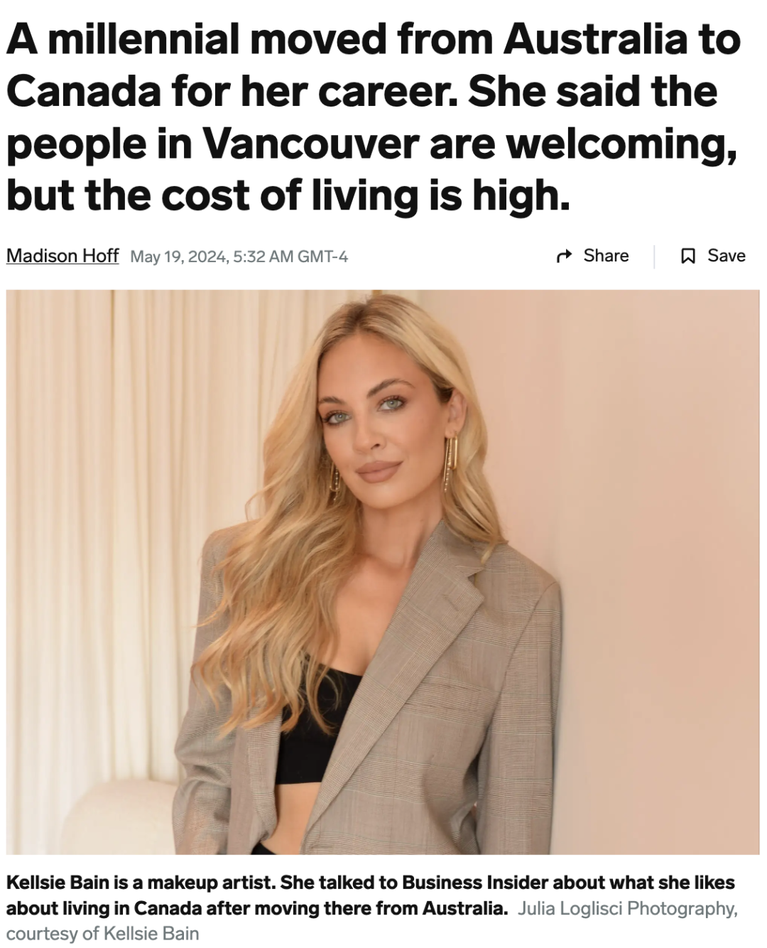 33岁美女为事业搬到加拿大！没想到生活成本高，被迫改变整体业务
