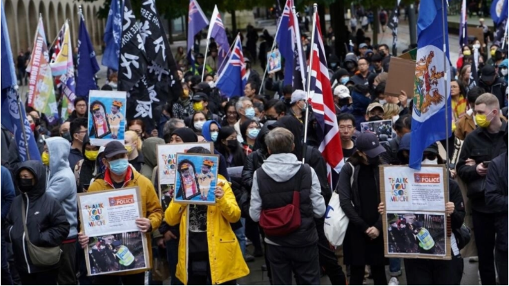中英重磅！英国11城爆发“对中国说不”示威游行 要求将中领馆人员驱逐出境